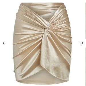 Monday Swimwear ANDROS MINI SARONG - CHAMPAGNE SHINY JERSEY